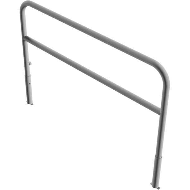 Access barriers | removable and revolving | with triangular locking mechanism | with quarter-bend bar | hot-dip galvanized | total width: 2000 mm